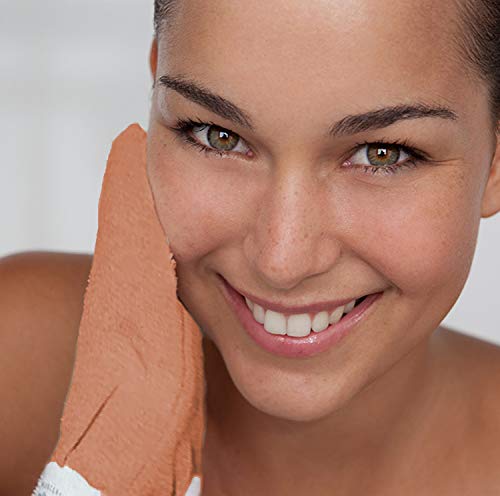 Zakia's Morocco Blue Kessa Exfoliating Mitts 2 Pack - Natural Body Scrubber