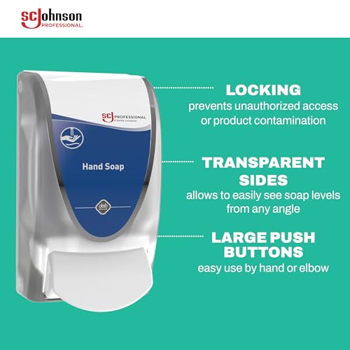 SC Johnson Professional Kindest Kare Hand Soap Starter Kit - 1L Dispenser & Cartridge for Healthcare