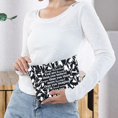 G2TUP Color Guard Gift Makeup Bag - New Flag Guard Themed Cosmetic Bag