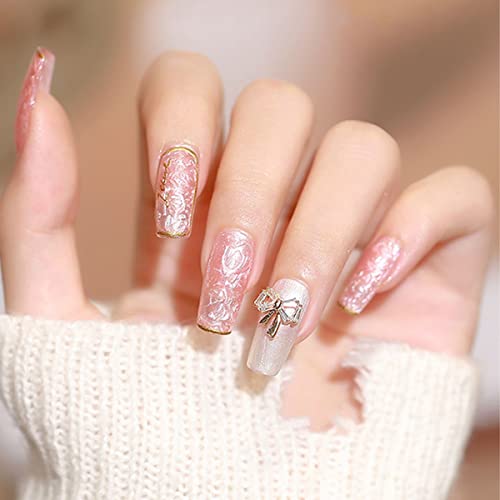 Pearl Gel Nail Polish Kit 6 Colors with Shell Thread Glitter for DIY Manicure