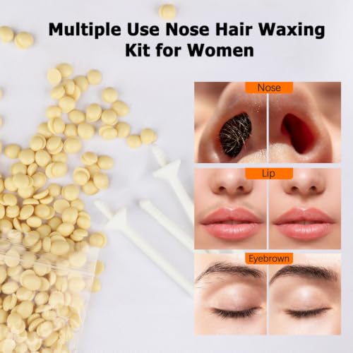 Nose and Ear Hair Waxing Kit for Men & Women - 50g Wax Beads