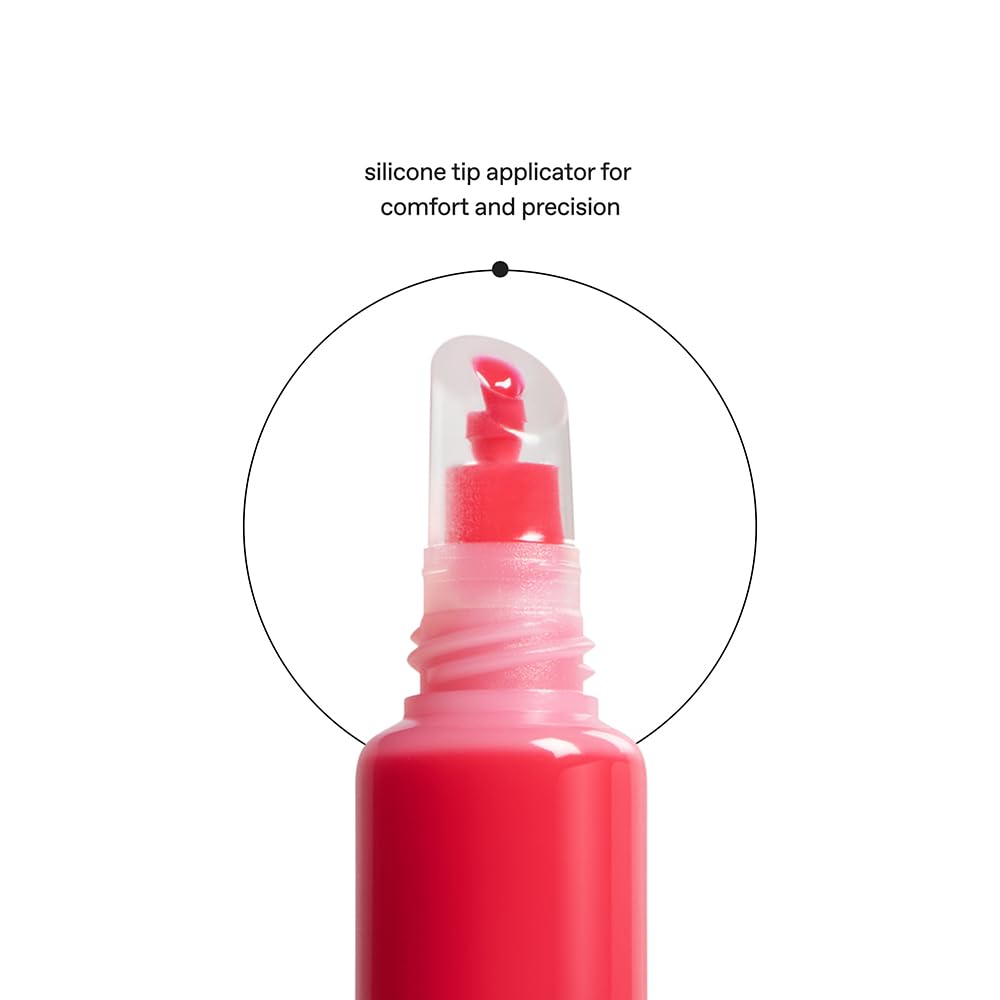 r.e.m. beauty by Ariana Grande Wicked: For Good | Poppy Plumping Lip Gloss | Poppy Punch | Instant Plumping Effect for Hydrated, Softer and Smoother Lips | Silky, Non-Sticky Feel | 0.34 Fl Oz