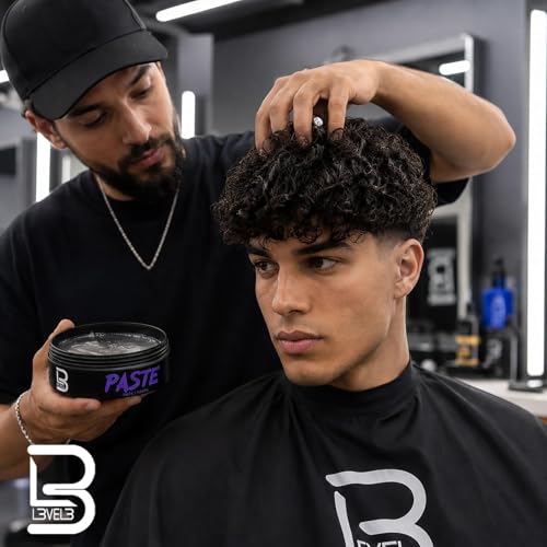 L3 Long-Lasting Hair Styling Paste for Men - Strong Hold & Volume - Keratin Infused
