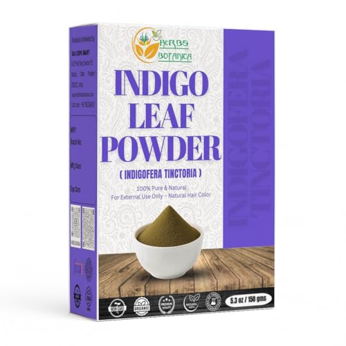 Herbs Botanica Indigo Powder 150g Natural Hair & Beard Dye – 100% Indigofera Tinctoria