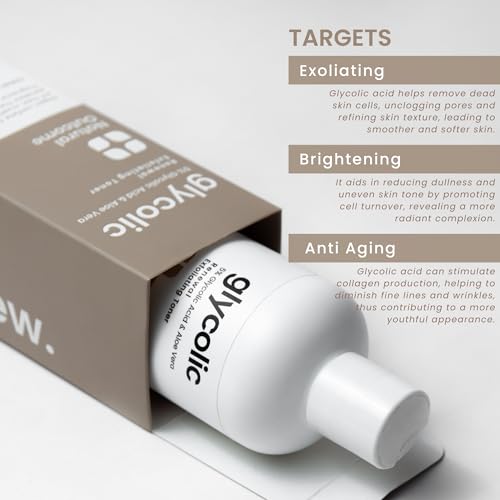 Glycolic Acid Toner 5% for Face - Exfoliating & Anti-Aging