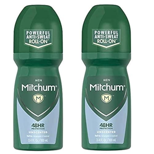 Mitchum Unscented Anti-Perspirant & Deodorant Roll-On 3.4 oz (Pack of 2)
