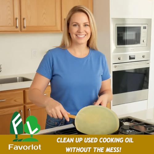 Plant-Based Cooking Oil Solidifier Powder for Easy Disposal - 12 oz