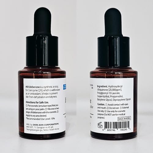 Idebenone Serum 0.5 fl. oz (Pack of 1) - Powerful Anti-Oxidant