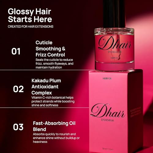 Dhair Hair Gloss Oil - Leave-In Serum for Frizzy Hair, 30ml