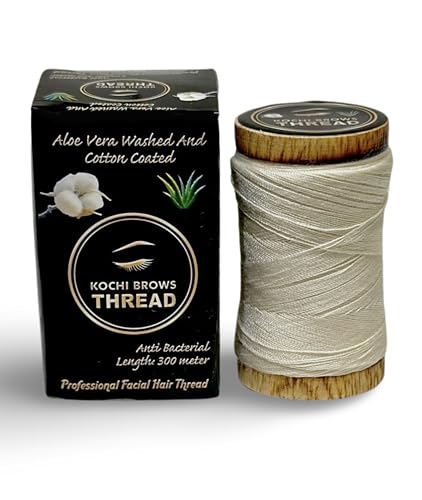 Kochi Co Organic Cotton Eyebrow Threading Kit for Precise Shaping - Pack of 1