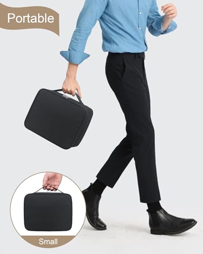 Meiiy Large Black Barber Tool Bag for Hair Clippers & Grooming Accessories