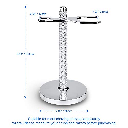 CHARMMAN Safety Razor & Shaving Brush Stand, 31mm Openings