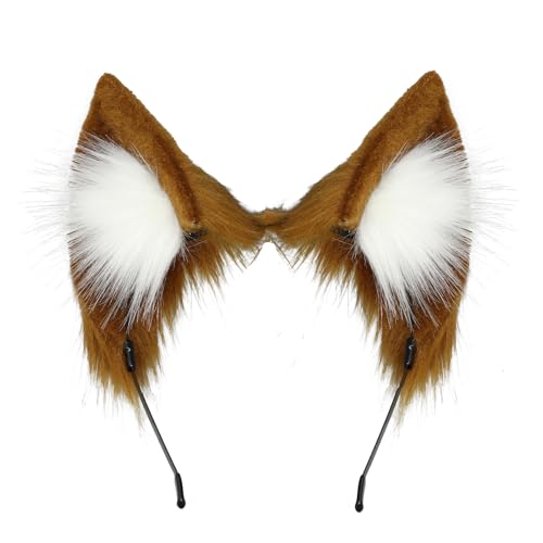 Tan Cat Ears Headband for Women | Cute Simulation Animal Ears