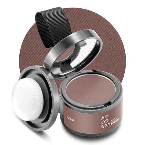 Acosexy Auburn Root Touch Up Hair Powder for Gray Coverage & Thinning Hair