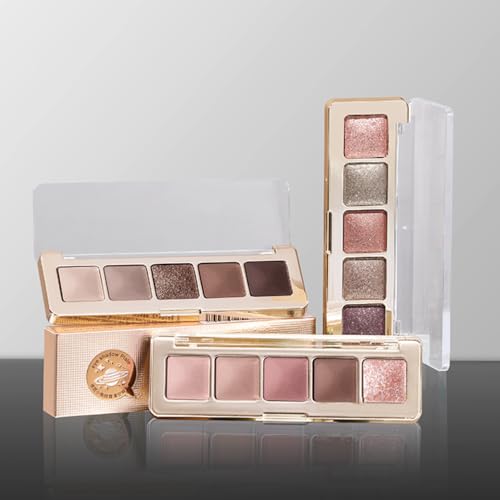 LZMYTTBD 5 Color Eyeshadow Palette B01 - Matte, Shimmer & Glitter for Smokey & Day Looks