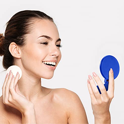 Yalikop 36 Pcs Mini Foldable Pocket Makeup Mirrors - Pink, Purple, Green, Blue