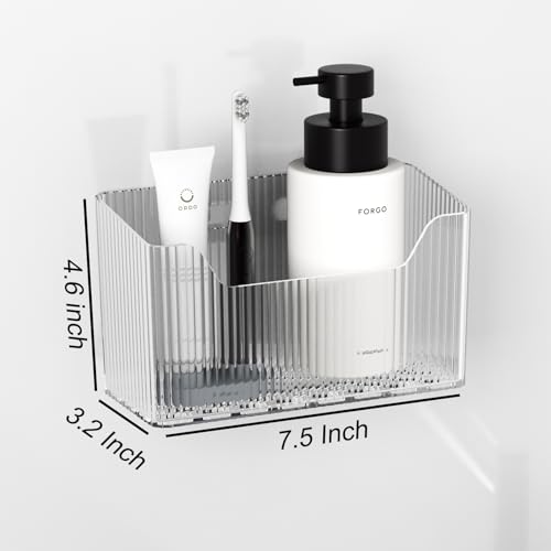 2 Pack Cabinet Door Organizer - Stackable Clear Plastic Storage Bins
