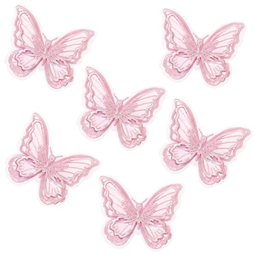 Butterfly Hair Clips - 6Pcs Lace Embroidery Wedding Accessories