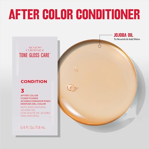 Revlon ColorSilk Demi-Permanent Hair Color with Leave-In Serum - Black