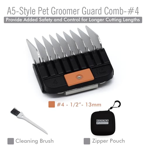 A5-Style Dog Clipper Guard Comb #4-1/2" - Compatible with Wahl & Andis