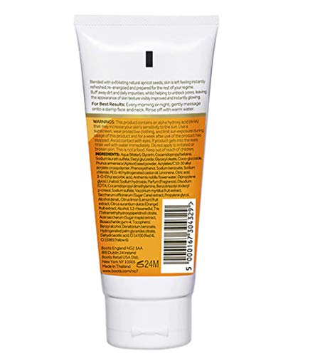 No7 Radiance+ Daily Energizing Exfoliating Cleanser with Vitamin C, 3.3 fl oz