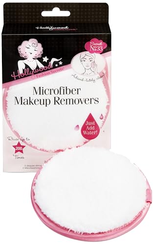 Waterproof Microfiber Makeup Remover Puffs - Reusable Facial Cleansing Sponges, Gentle & Deep Clean, Travel & Home Use