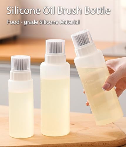 Food-Grade Silicone Oil Brush Dispenser - 175ml 2pcs Set