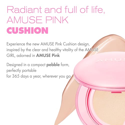 Amuse Dew Power Vegan Cushion Foundation Refill 1.5 Natural - Full Coverage, Dewy Finish