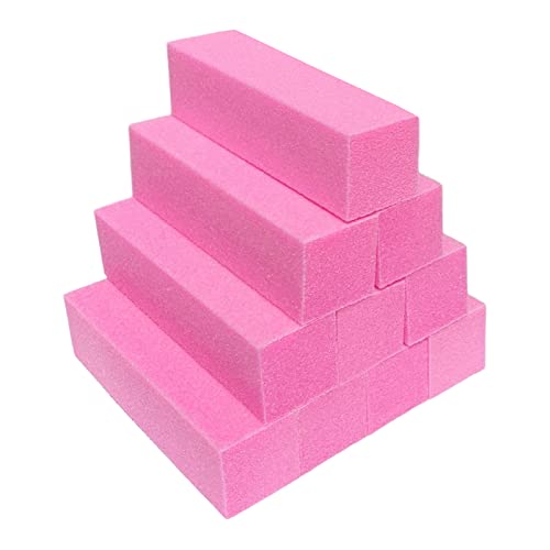 10 Pcs Medium Grit Nail Buffer Block Set for Acrylic & Natural Nails