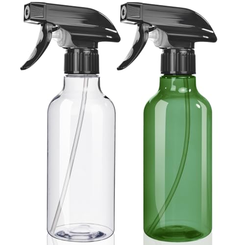 Heavy-Duty Spray Bottles 2-Pack, 10 Oz - Mist & Stream Function