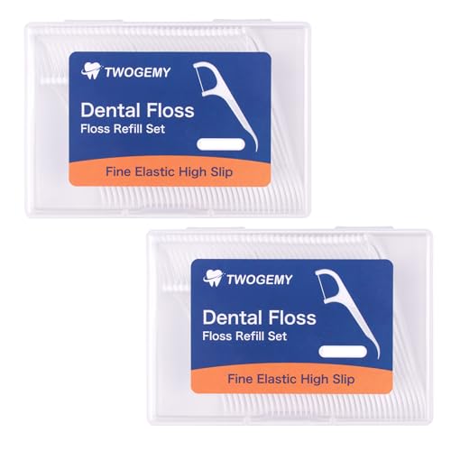 Twogemy Dental Floss Picks - 100 Count Interdental Cleaning Sticks