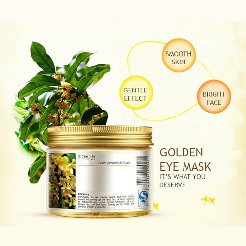 BIOAQUA Golden Osmanthus Eye Mask for Dark Circles & Wrinkles - 80pcs