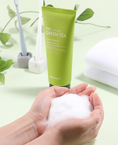 TONYMOLY Chok Chok Green Tea Foaming Facial Cleanser - Hydrating & Refreshing