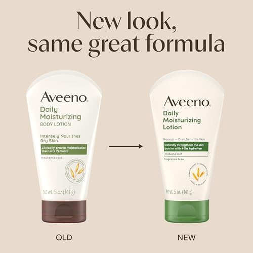 Aveeno Daily Moisturizing Body Lotion 5 oz - Fragrance-Free for Dry Sensitive Skin