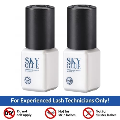 Sky Glue D Eyelash Extension Adhesive 5ml - Fast Drying, Long Retention, Latex-Free