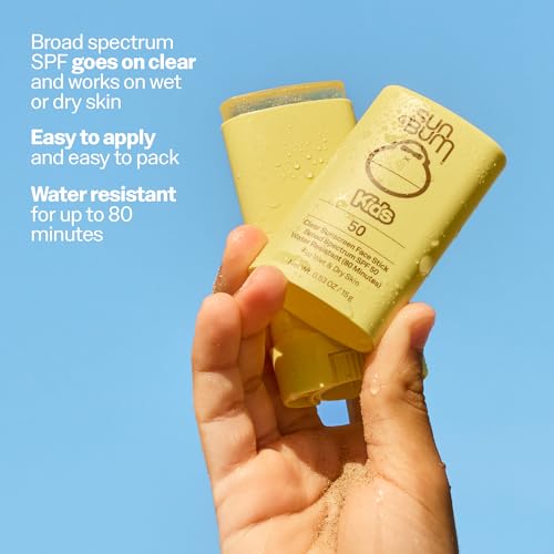 Sun Bum Kids SPF 50 Clear Face Stick Sunscreen - Travel Size