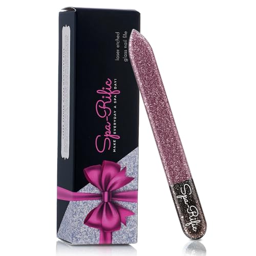 Spa-Rific Nano Glass Nail File - Professional Manicure Tool, Pink
