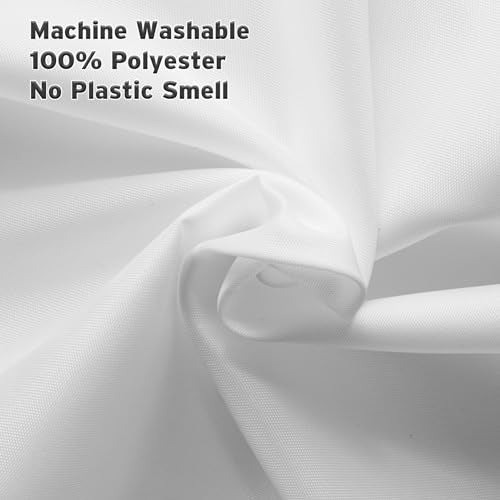Titanker Waterproof Shower Curtain Liner 72x80 Inches - White
