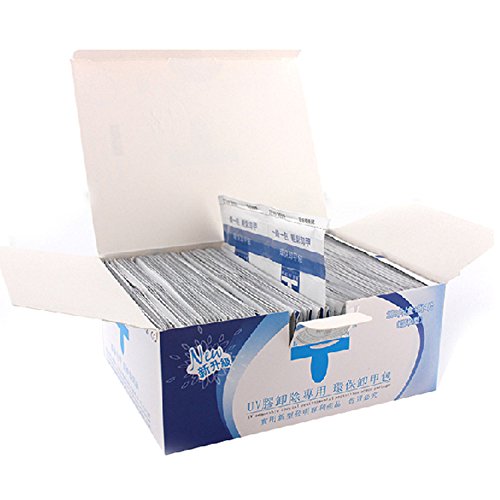 Baisidai 200 PCS Nail Gel Remover Foil Wraps for Soak-Off Gel Polish