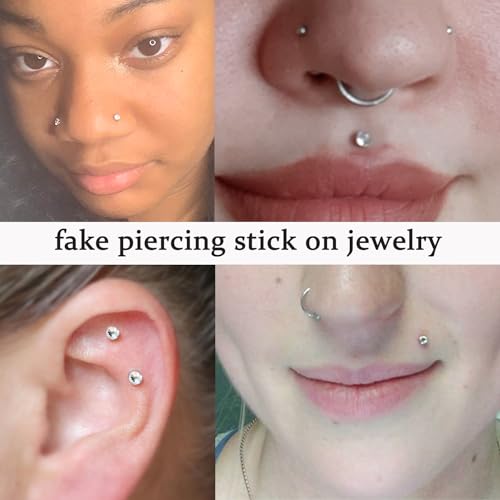 Self-Adhesive Face and Hair Gems - 4 Sheets of Rhinestones