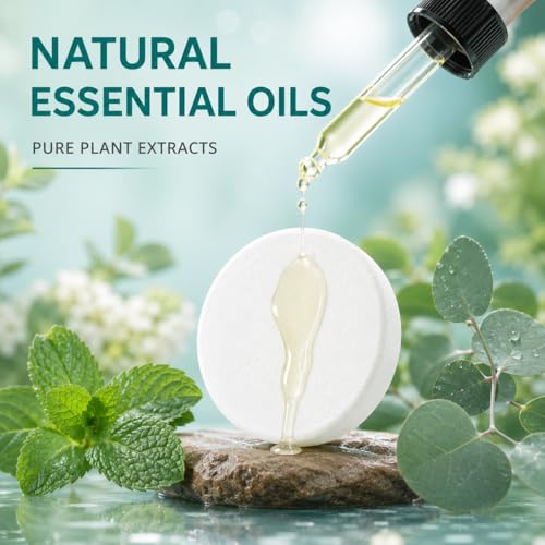 Sanyi 30 Pack Eucalyptus Mint Shower Steamers for Aromatherapy and Sinus Relief - Green Variant