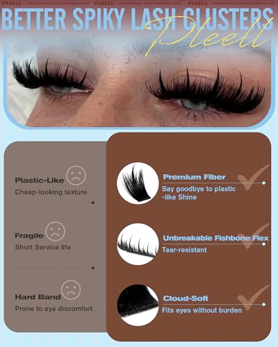 Manga Lash Clusters - Wet-Look Anime Eyelash Extensions 14-22mm