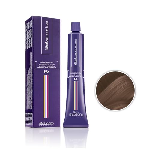 Salermvison Hair Coloring Cream #6.721 Dark Blonde Pearly Ash Brown 2.5 Fl Oz