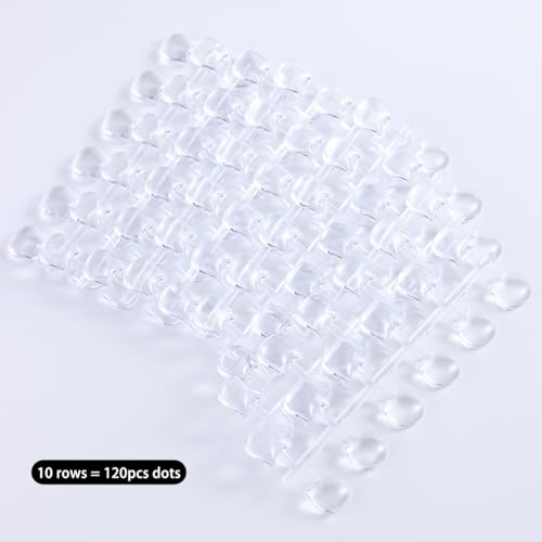 120PCS Cat-Shaped Nail Polish Swatch Dots for Color Display