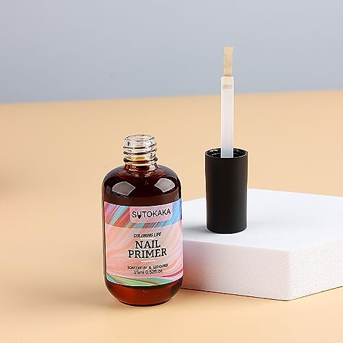 SUTOKAKA Nail Prep Dehydrator & Primer Set - 15ml Acid-Free