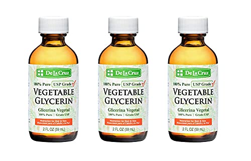 De La Cruz Pure Vegetable Glycerin Moisturizer 2 fl oz (3 Pack)