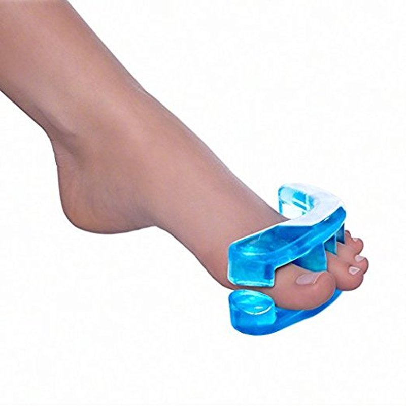YogaToes® Gel Toe Stretcher & Spreader - Reduce Foot Pain | Extra Small, Sapphire Blue (Shoe Size 5-7)