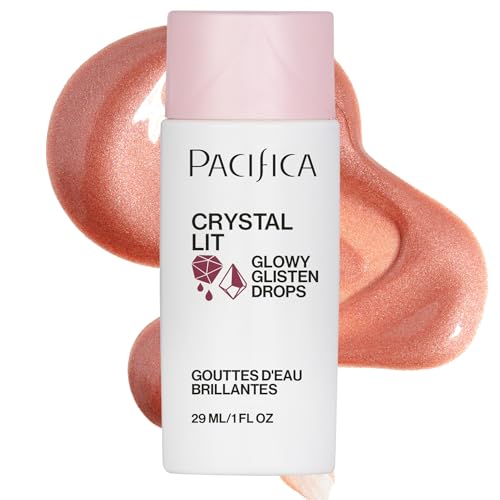 Pacifica Crystal Lit Liquid Blush & Highlighter - Rose-Gold Glow