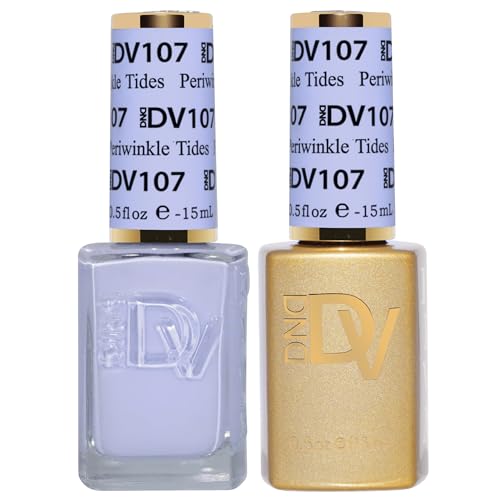 Daisy DND Gel Polish and Lacquer Duo Set - 107 Periwinkle Tides