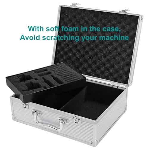 Aluminum Tattoo Equipment Carry Case with Lock - 12.6" Portable Storage Box